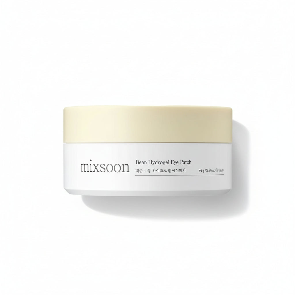 Mixsoon Bean Hydrogel Eye Patch jar on white background