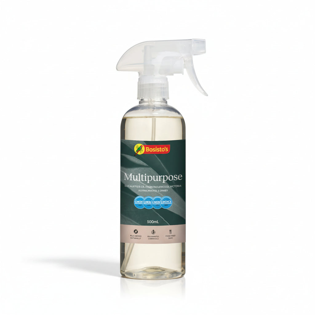 Bosisto’s multipurpose cleaner bottle eucalyptus based home cleaner