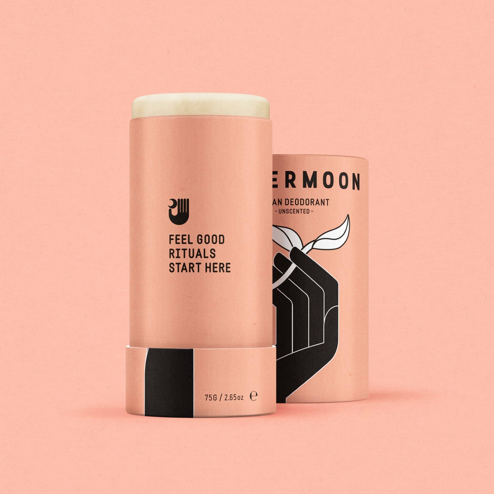 Papermoon clean deodorant close-up, vegan and bi-carb free clean body care
